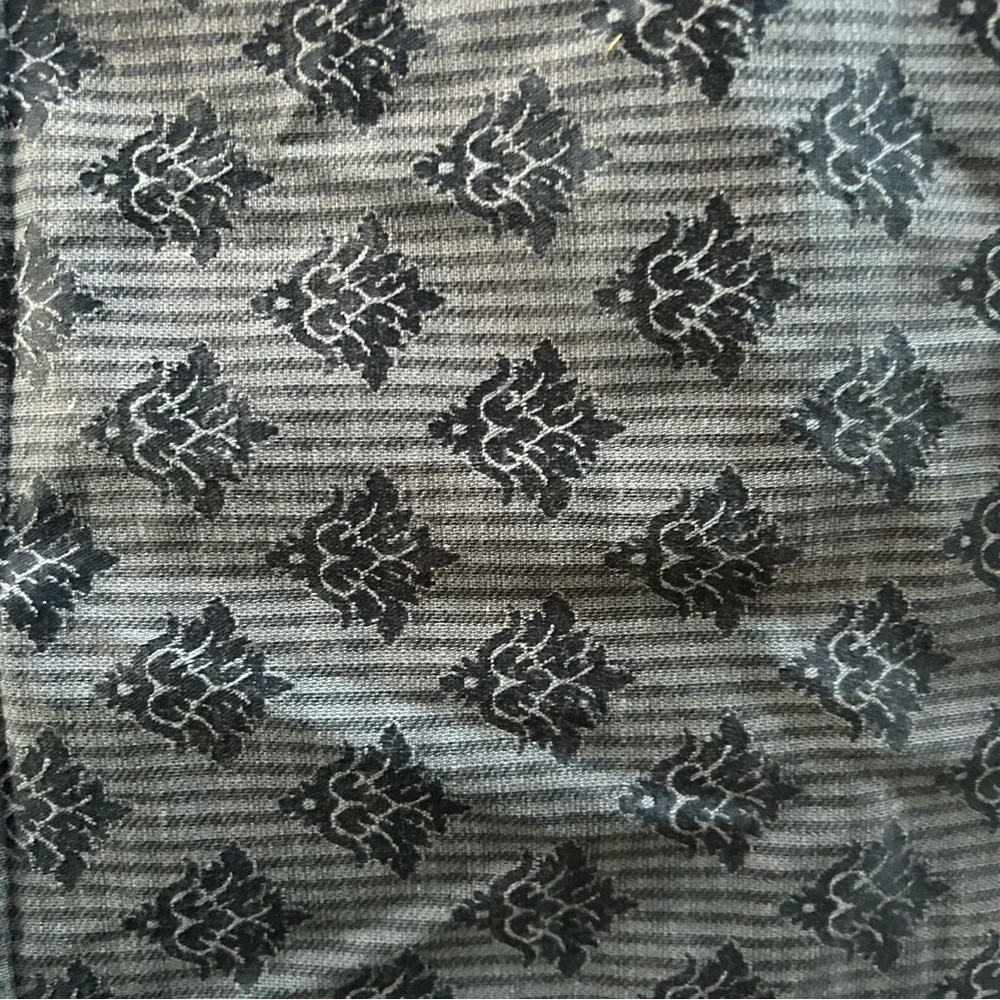Henredon Vintage block printed Fabric 1 Yard